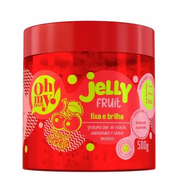 GELATINA JELLY FRUIT FIXA E BRILHA OH MY 500G
